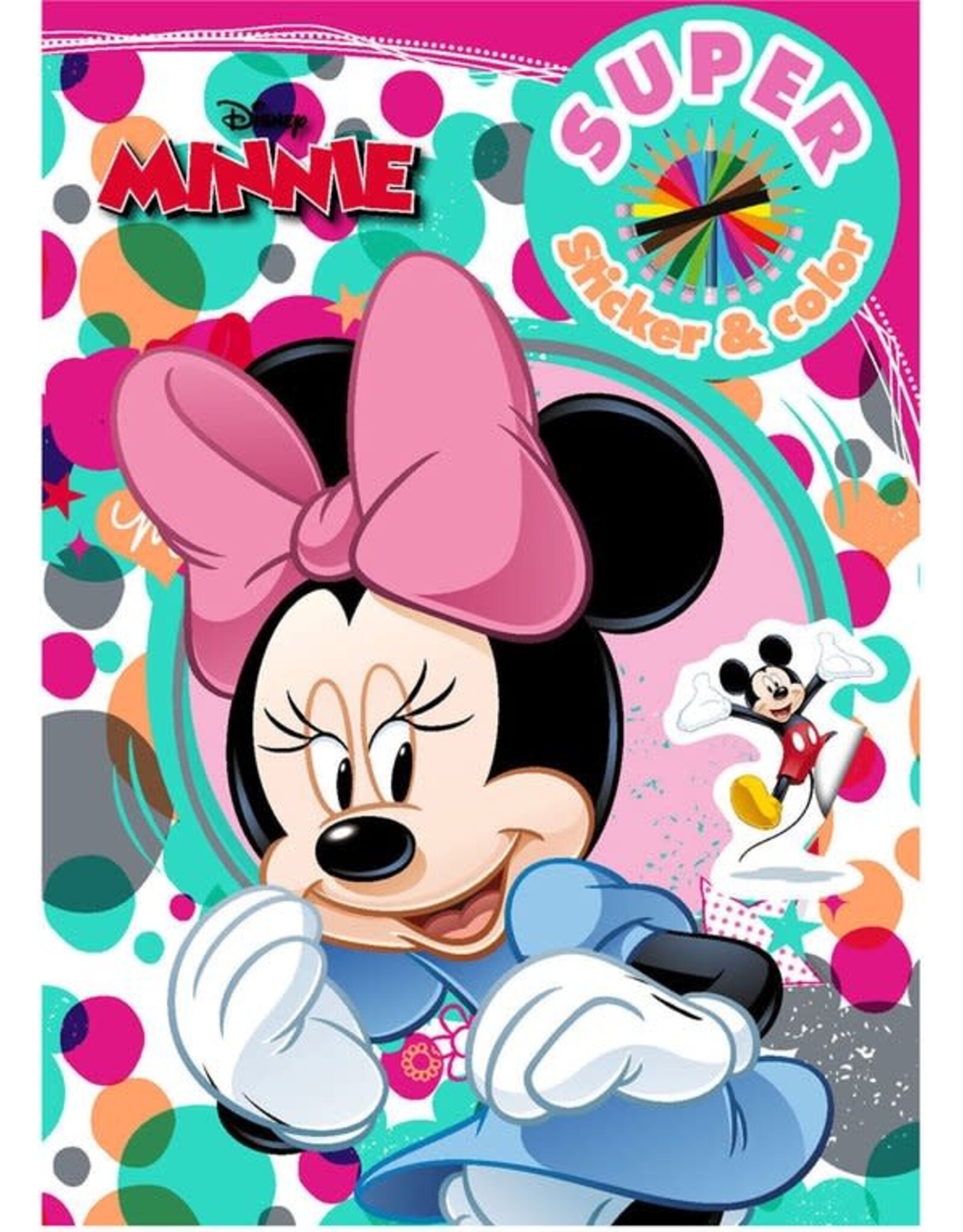 BSN Minnie Mouse Super Sticker & Color Kleurboek