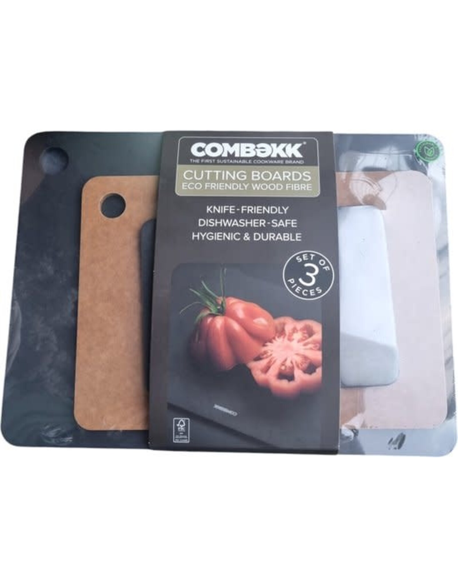 COMBEKK Combekk - snijplanken 3 stuks - Recycled Paper Cutting Board - eco friendly