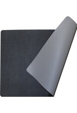 POLY LINE Placemats lederlook  Zwart & Licht Grijs