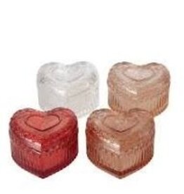 Boltze Home Boltze Home pot hart glas H5,5cm