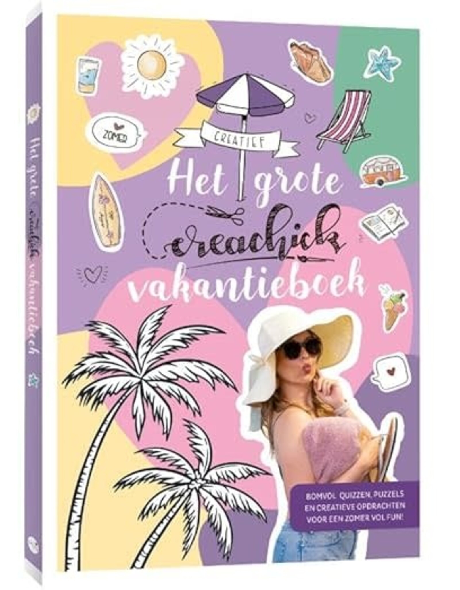CreaChick Het grote CreaChick vakantieboek: Bomvol quizzen, puzzels en creatieve opdrachten voor een zomer vol fun