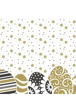 Duni Duni paasservetten Easter Ornaments wit 24 x 24 cm 20 stuks