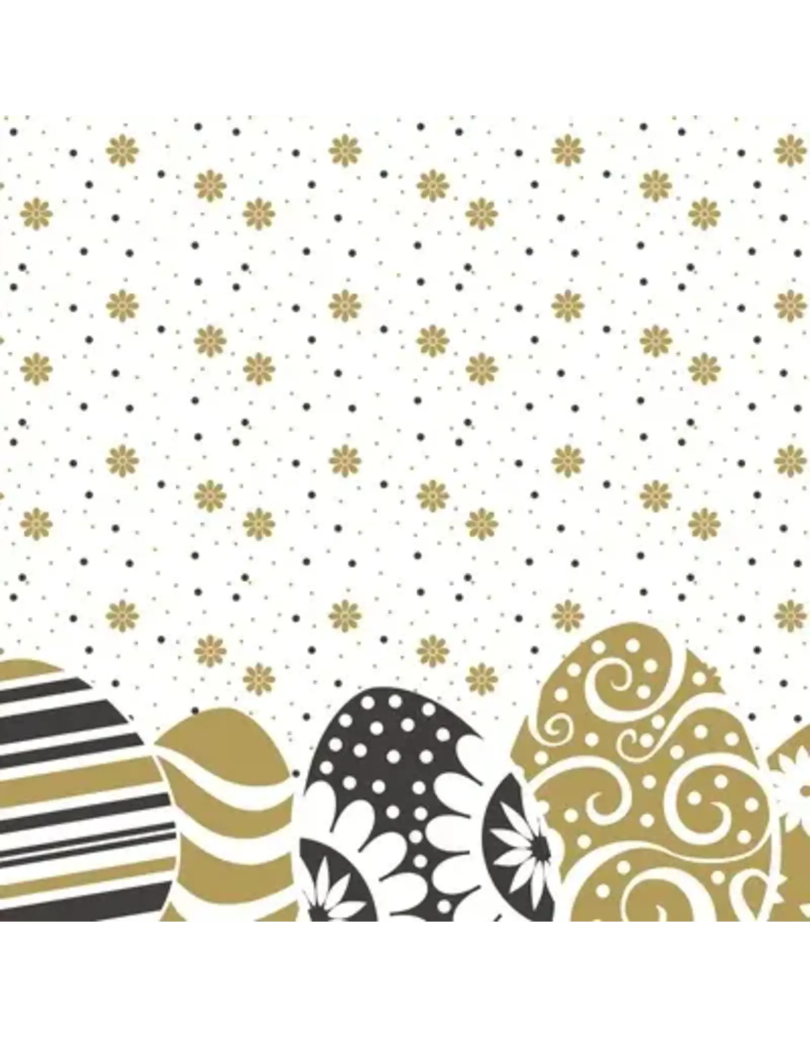 Duni Duni paasservetten Easter Ornaments wit 24 x 24 cm 20 stuks