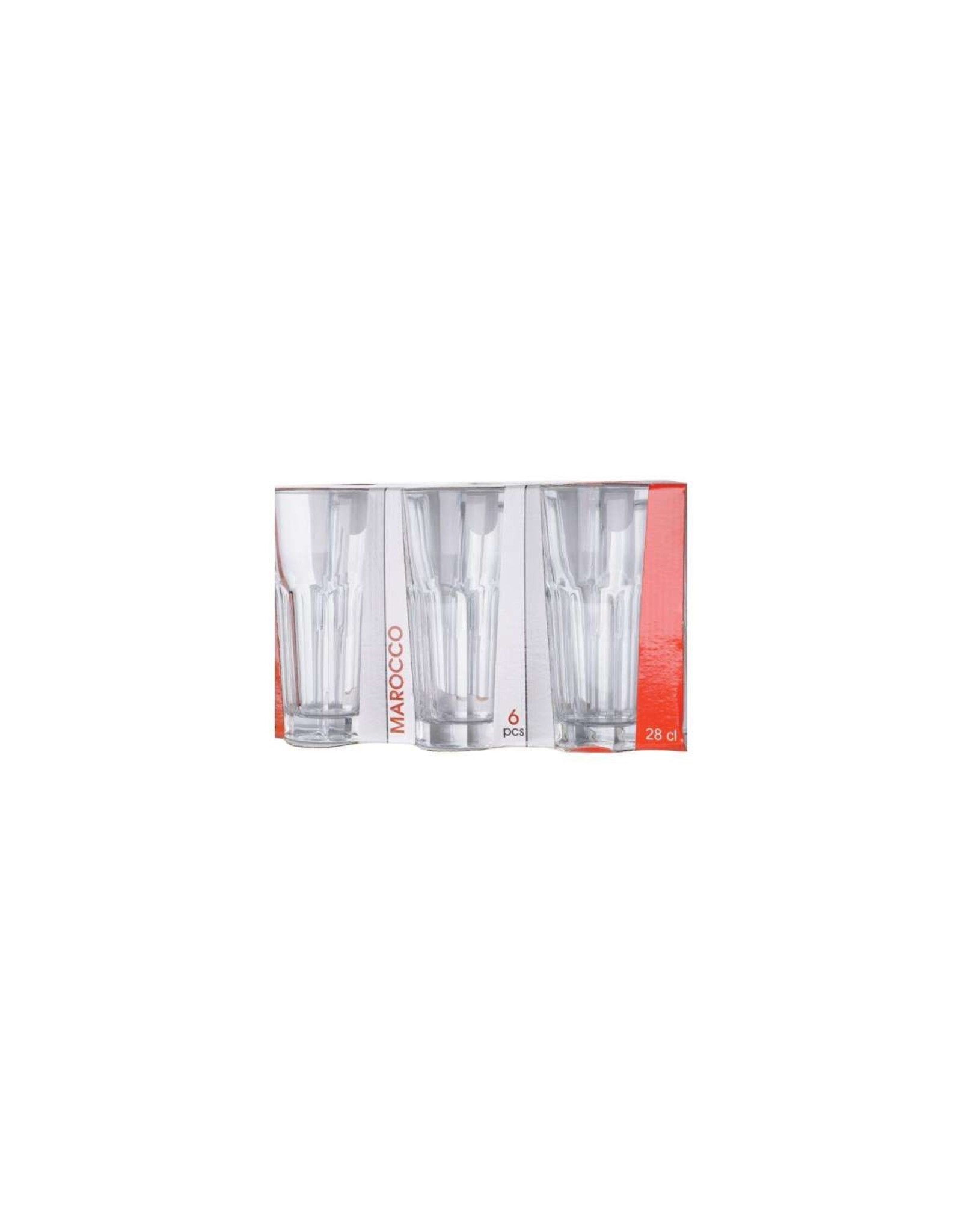 Drinkglas Marocco set a 6 stuks 28cl Ø7xH14,2cm