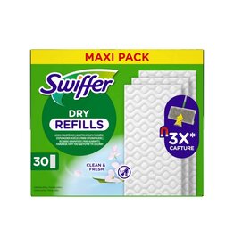 SWIFFER Swiffer Vloerreiniger Droge Vloerdoekjes Febreze Geur 30 stuks