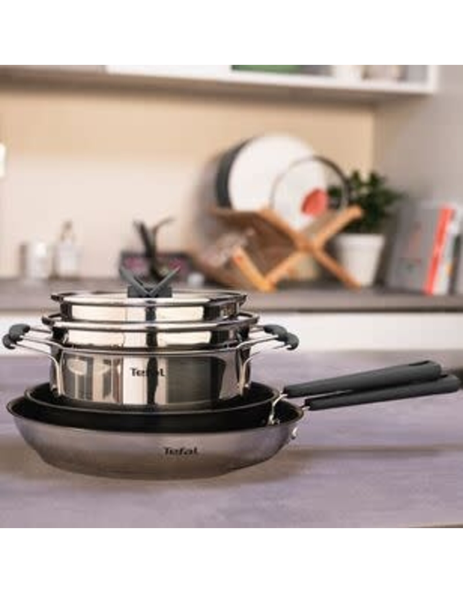 TEFAL Tefal Opti'Space Pannenset 4-delig - Inductie