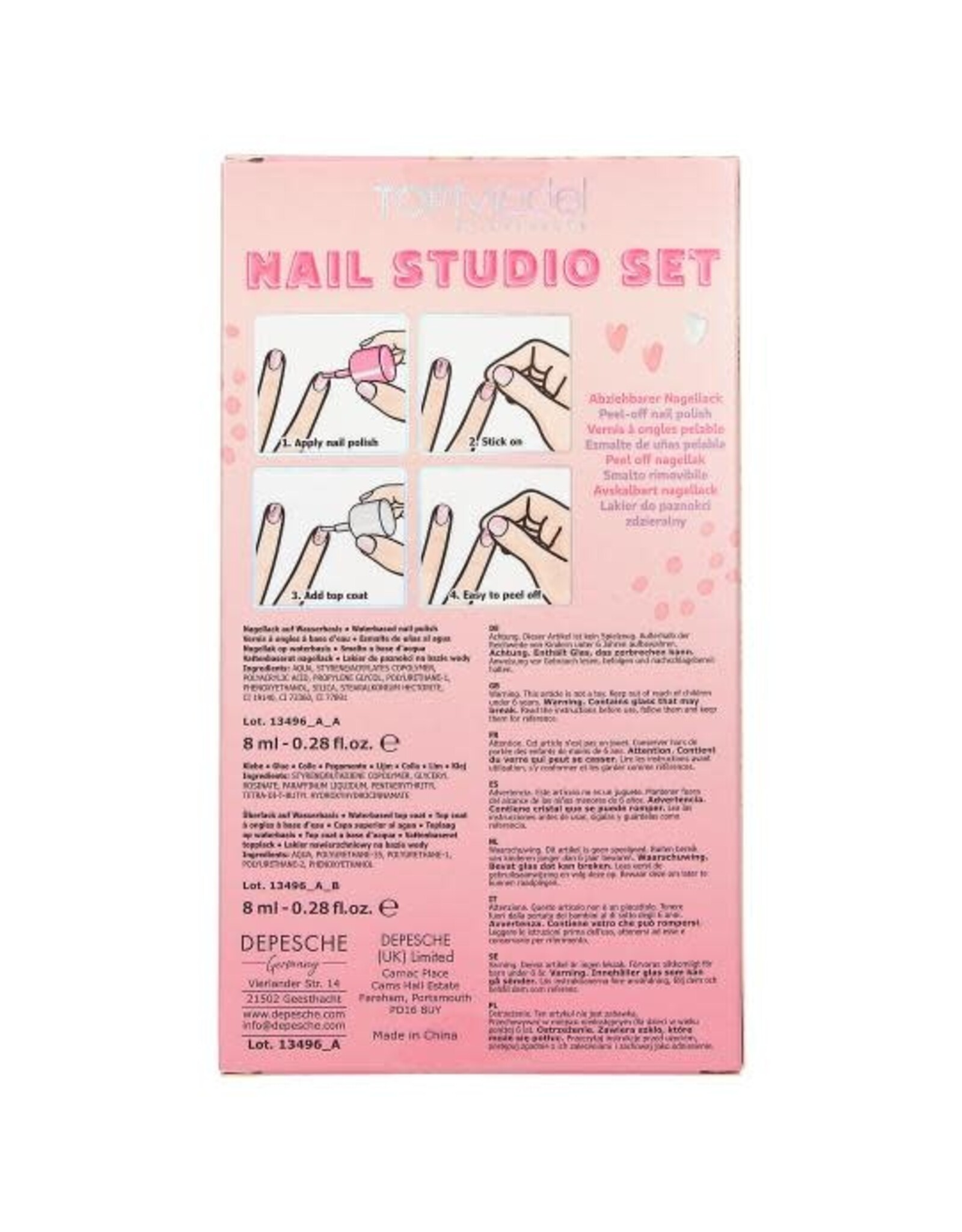 depeche TOPModel nagelstudio set BEAUTY and ME