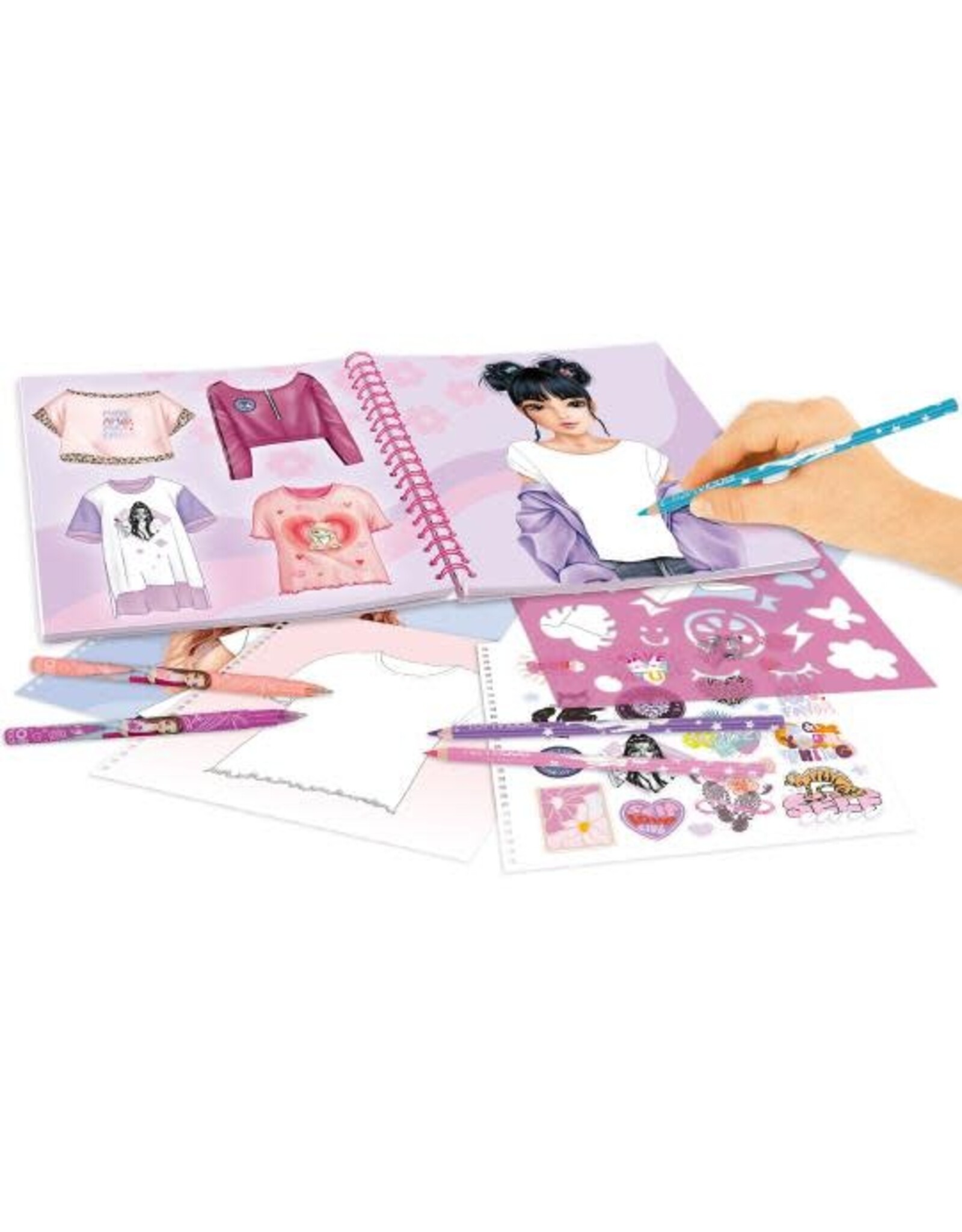 Depesche TOPModel T-shirt Designer kleurboek
