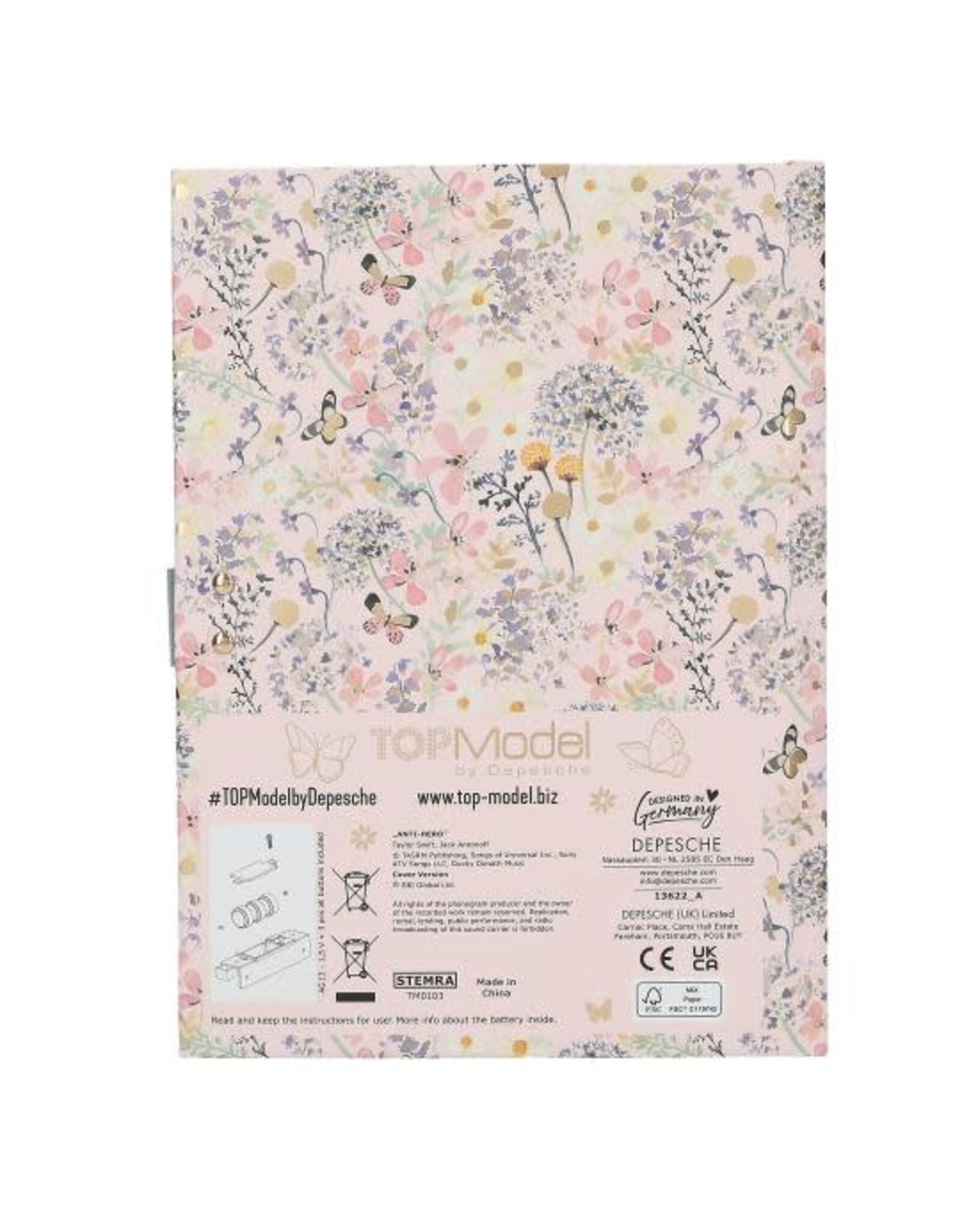 Depesche TOPModel dagboek met code en geluid SUMMER FEELING