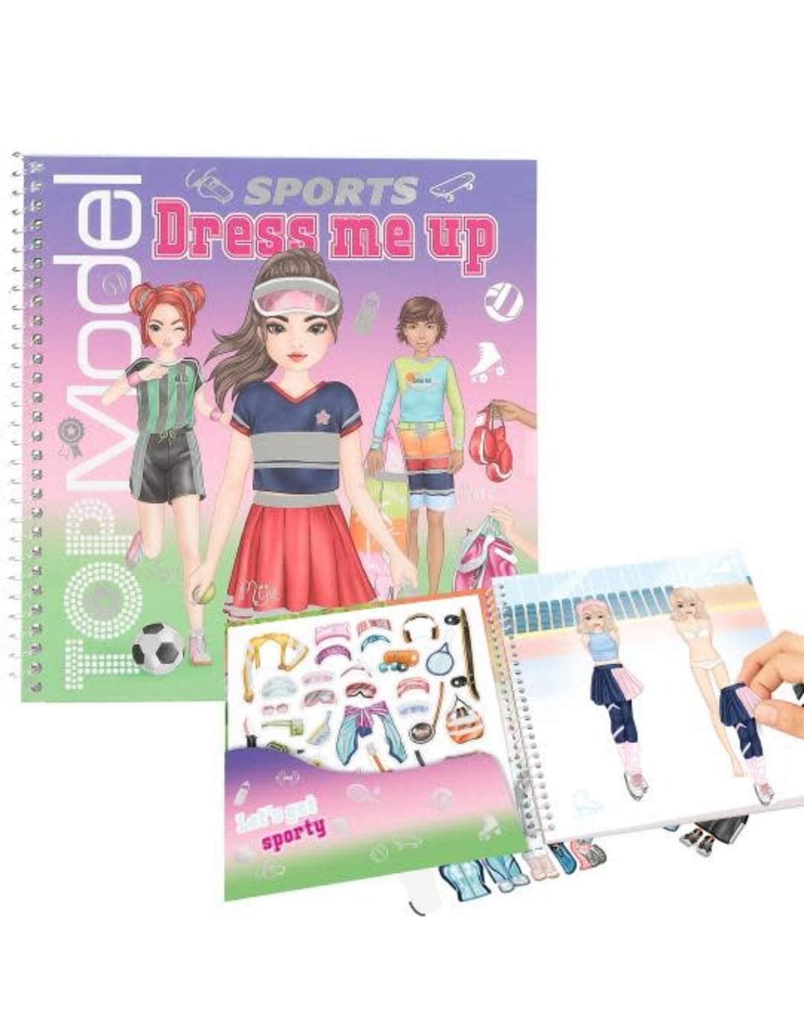 Depesche TOPModel Dress Me Up Stickerbook Sports