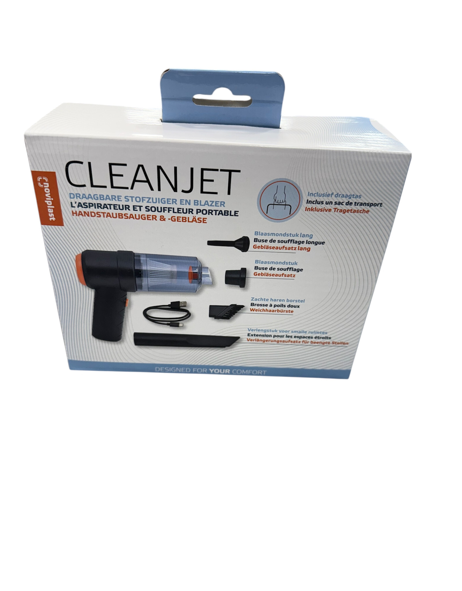 Noviplast Noviplast clanjet draagbare stofzuiger
