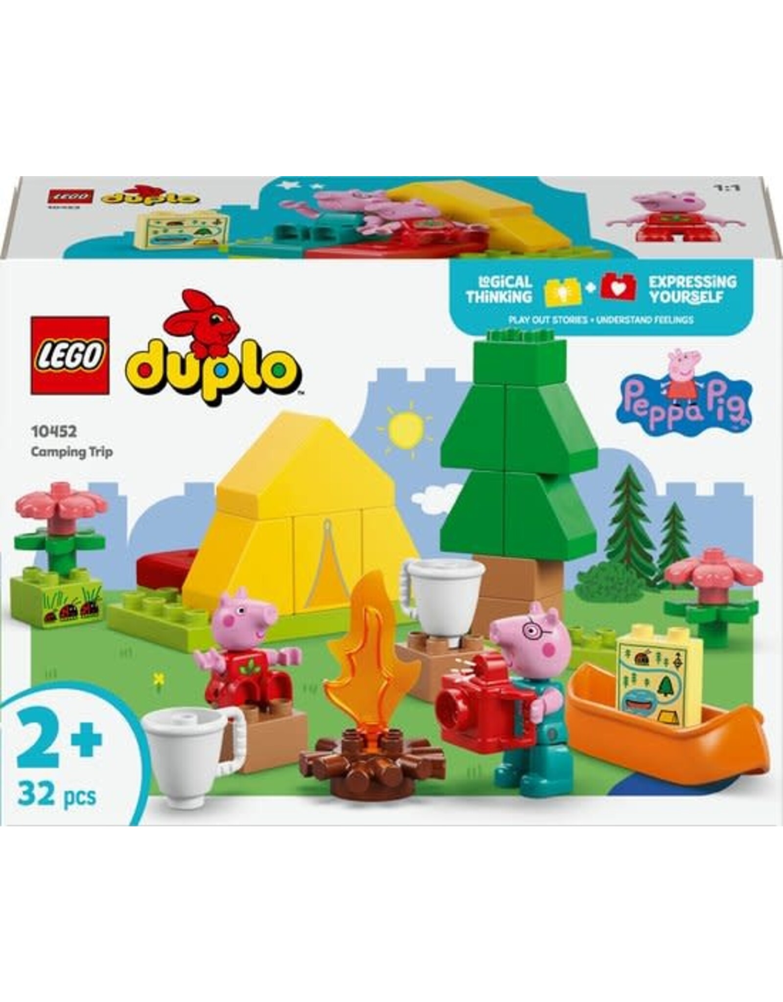 Lego duplo LEGO® DUPLO® Peppa Big Kampeertrip, Bouwbare Speelset - 10452