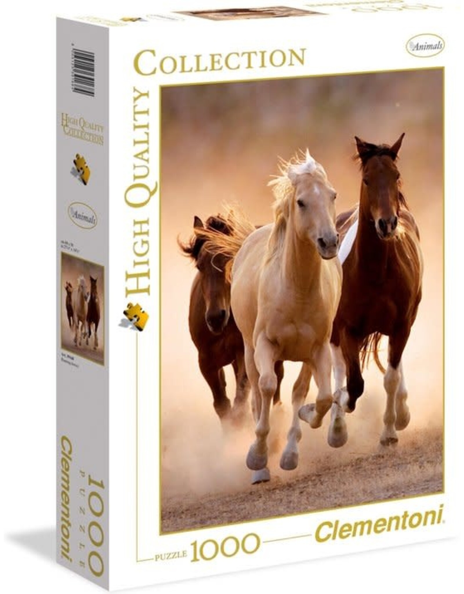 clemontoni Clementoni - Puzzel - 1000 Stukjes - Rennende Paarden