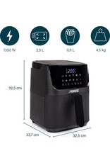 PRINCESS Princess Airfryer 182031 - Heteluchtfriteuse - Digital Aerofryer - 3,5 L - Digital Touch Screen - 10 Automatische programma's - Inclusief receptenboek