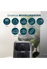 PRINCESS Princess Airfryer 182031 - Heteluchtfriteuse - Digital Aerofryer - 3,5 L - Digital Touch Screen - 10 Automatische programma's - Inclusief receptenboek