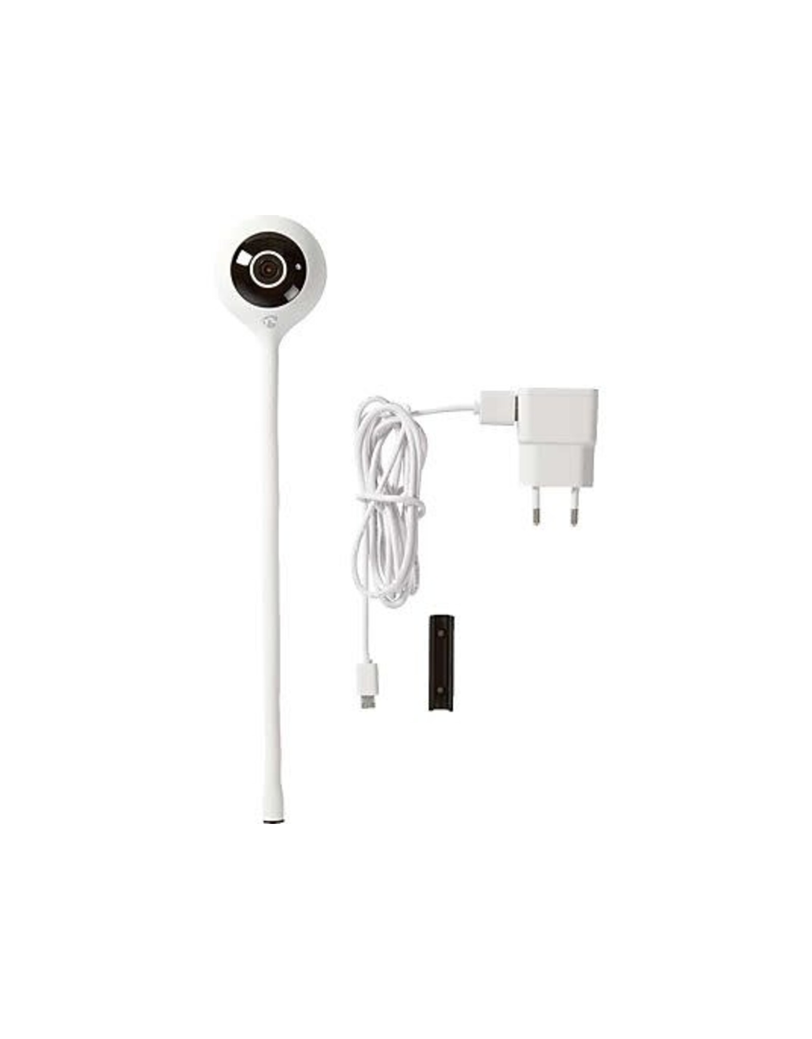 Nedis Nedis SmartLife Camera voor Binnen - Wi-Fi - Full HD 1080p - Cloud Opslag -Ook te gebruiken als babyfoon (optioneel) / microSD (niet inbegrepen) - Met bewegingssensor - Nachtzicht - Wit