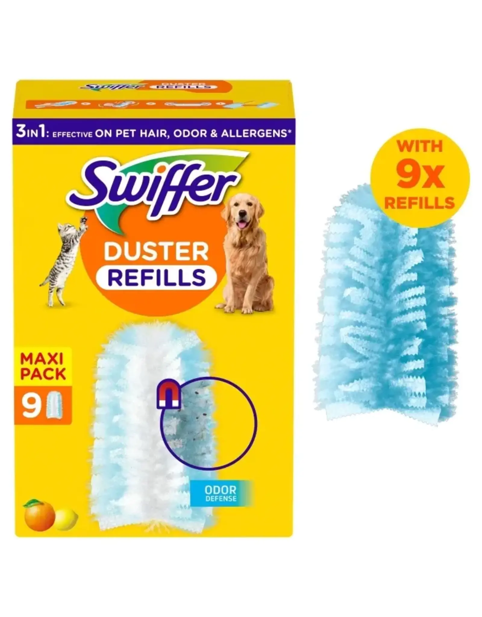 SWIFFER Swiffer Dammvippa refiller 9st Husdjur