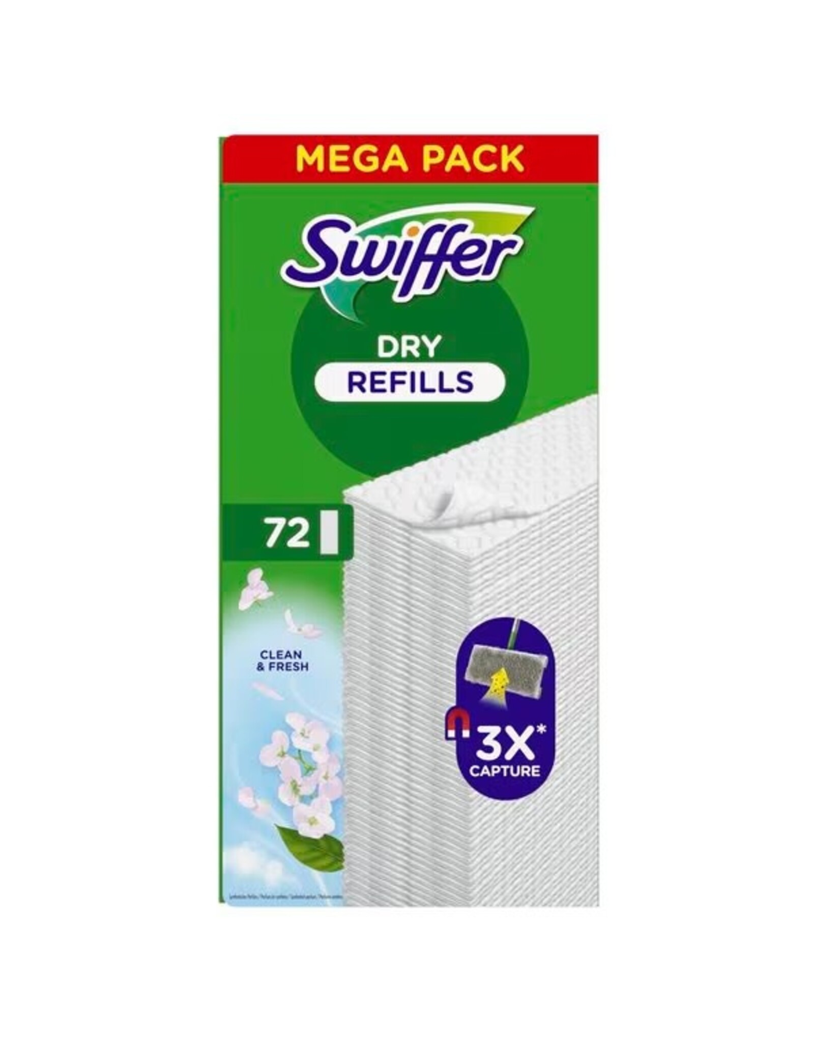 SWIFFER Swiffer Dry Droge Vloerdoekjes 72 stuks