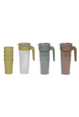 KITCHEN TOOLS Schenkkan 1.4L m/4 bekers 400ml assorti