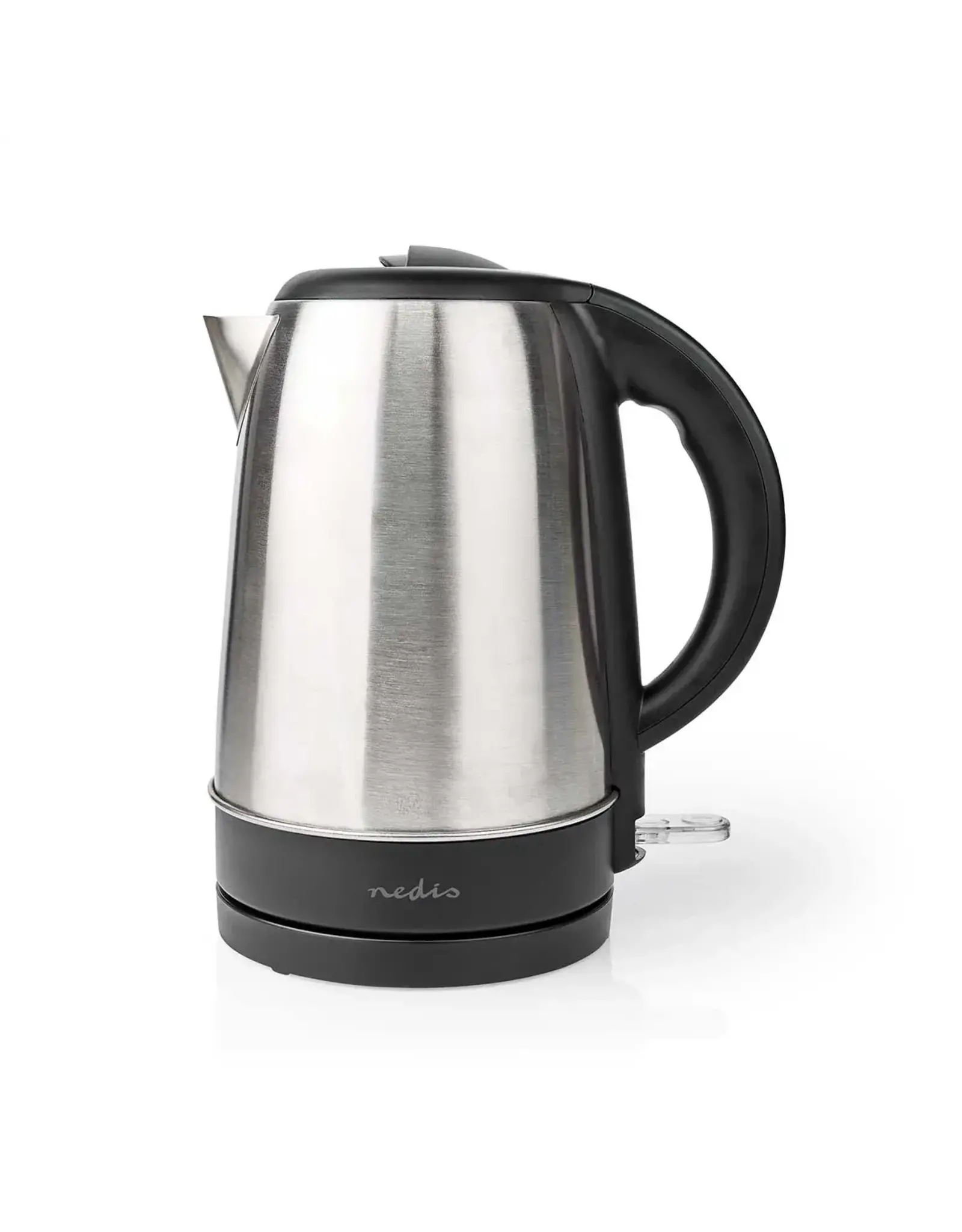 Nedis Waterkoker 1.7l - Roestvrij Staal - Aluminium / Zwart