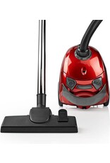 Nedis Nedis Stofzuiger - Met Zak - 700 W - Stof capaciteit: 1.5 l - Combi-Borstel - Actieradius: 7 m - Hepa - Antraciet / Rood