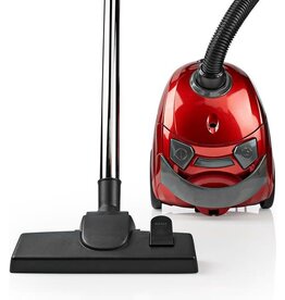 Nedis Nedis Stofzuiger - Met Zak - 700 W - Stof capaciteit: 1.5 l - Combi-Borstel - Actieradius: 7 m - Hepa - Antraciet / Rood