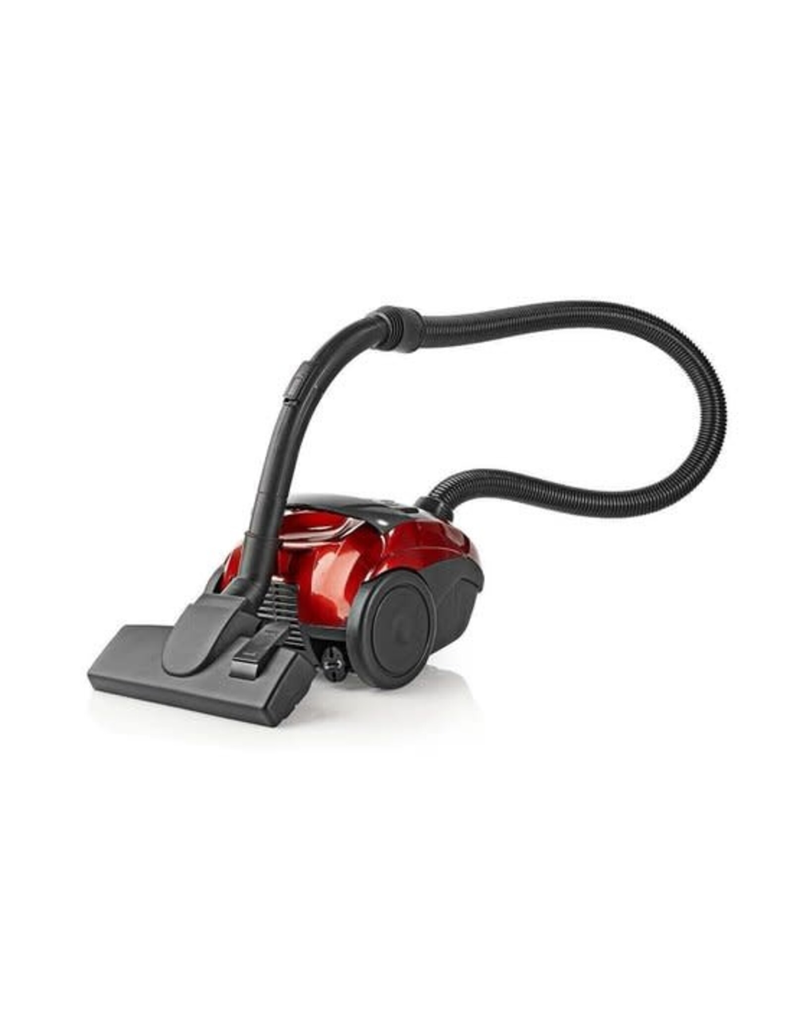 Nedis Nedis Stofzuiger - Met Zak - 700 W - Stof capaciteit: 1.5 l - Combi-Borstel - Actieradius: 7 m - Hepa - Antraciet / Rood