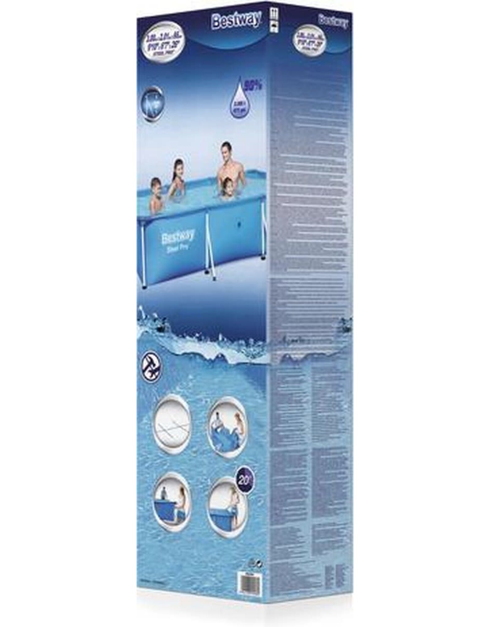 BESTWAY Bestway Steel Pro 300 x 201 x 66 cm - Opzetzwembad