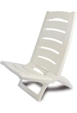 adriatic Opklapbare Strandstoel 37x79 cm Wit