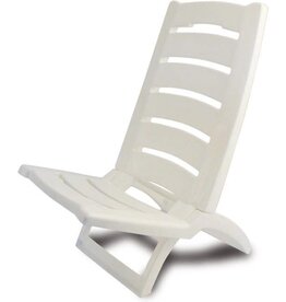 adriatic Opklapbare Strandstoel 37x79 cm Wit
