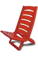 adriatic Opklapbare Strandstoel 37x79 cm Rood
