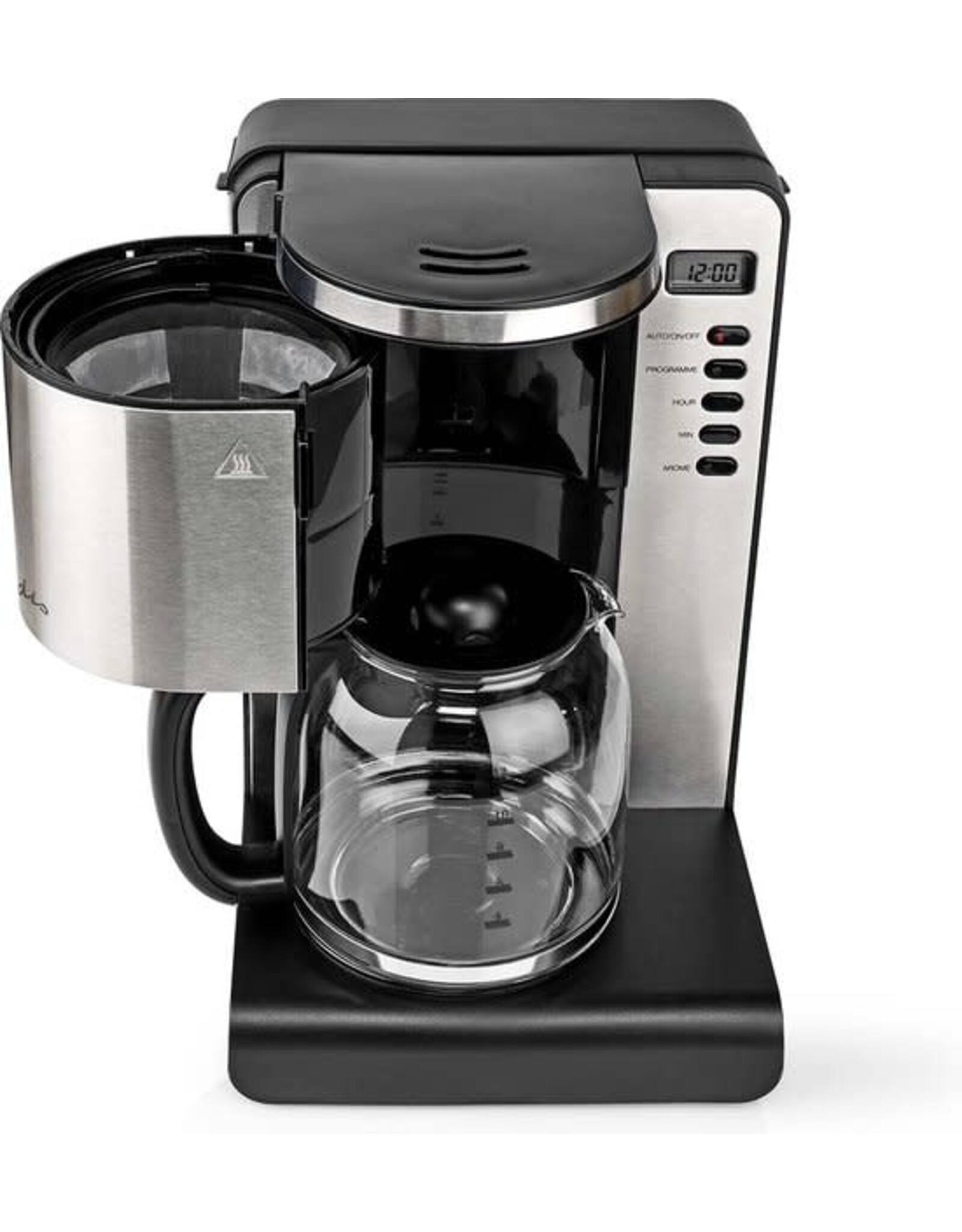 Nedis Nedis Koffiezetapparaat – Filterkoffie – 1,5L – Timer – Warmhoudfunctie – Zwart