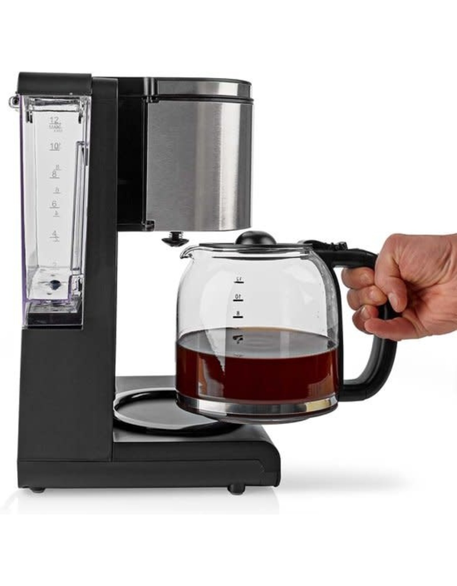 Nedis Nedis Koffiezetapparaat – Filterkoffie – 1,5L – Timer – Warmhoudfunctie – Zwart