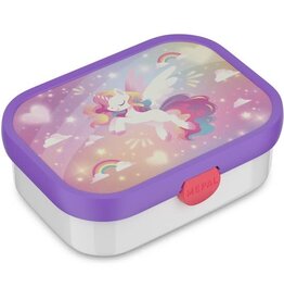 MEPAL Mepal lunchbox Campus - 750 ml - Broodtrommel met vakjes voor kinderen - Geschikt voor 4 boterhammen - Unicorn Glow