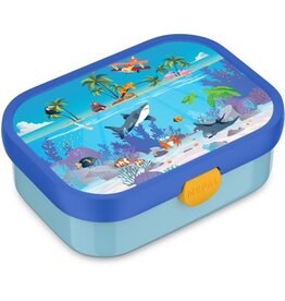 MEPAL Mepal lunchbox Campus - 750 ml - Broodtrommel met vakjes voor kinderen - Geschikt voor 4 boterhammen - Tropical Ocean