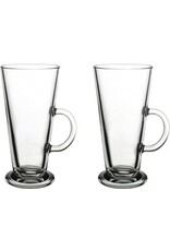 GLOZINI Glozini Lima - Latte Macchiato Glazen Met Handvat - Set van 2 - Irish Coffee Glazen - Koffieglazen