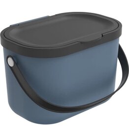 ROTHO Rotho Albula afvalscheiders - GFT afvalbak - 3,2L - gerecycled materiaal - zwart