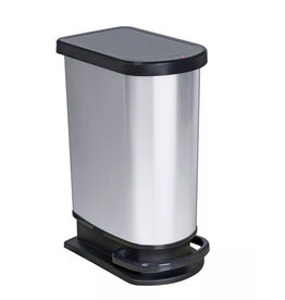 ROTHO Rotho Pedaalemmer Paso 50L zilver
