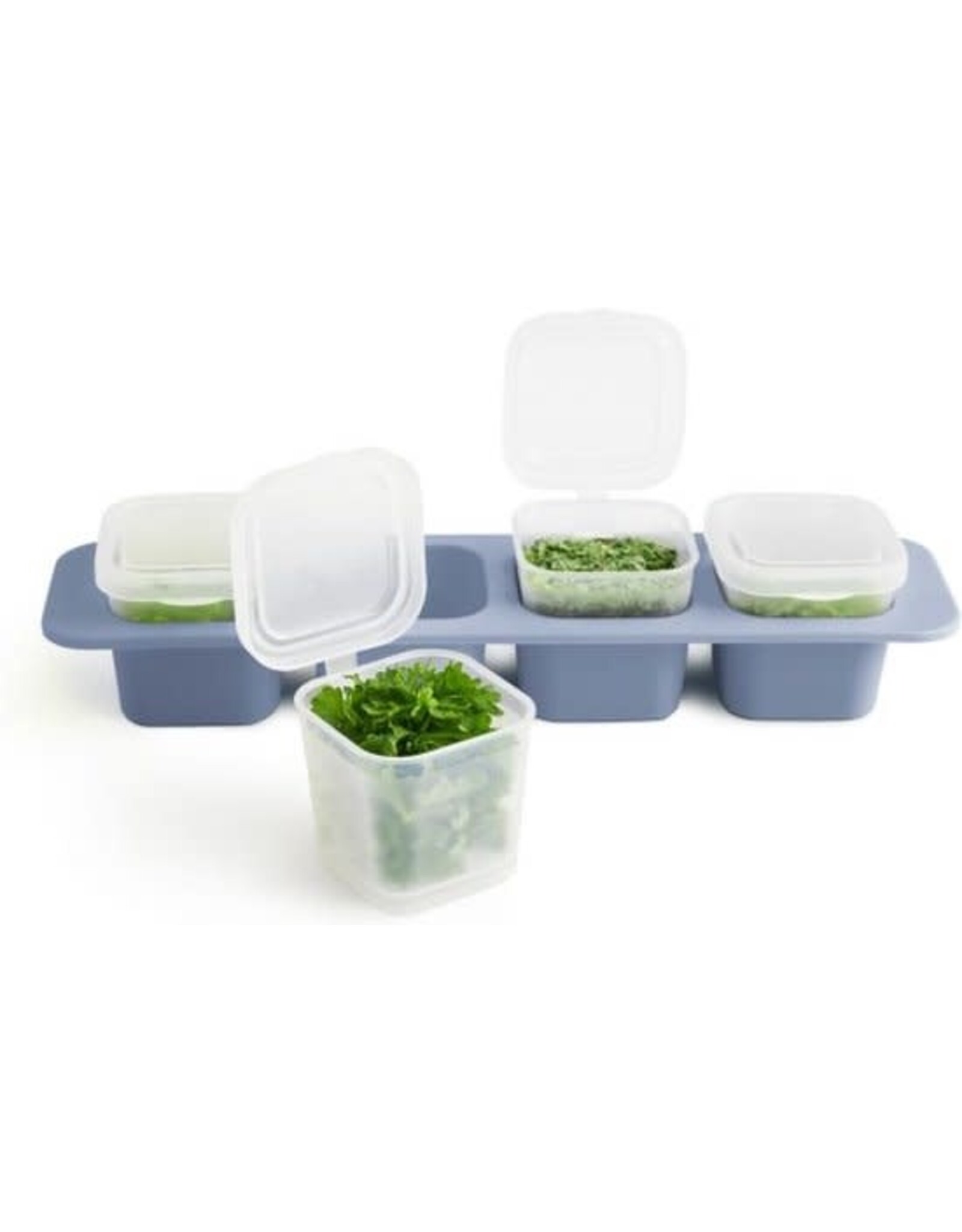 ROTHO Rotho - Mini Diepvriesdoos - Kleine Diepvries Doos - Voorraad bakje - Amuse bakje - Voor babyvoeding - Set van 4