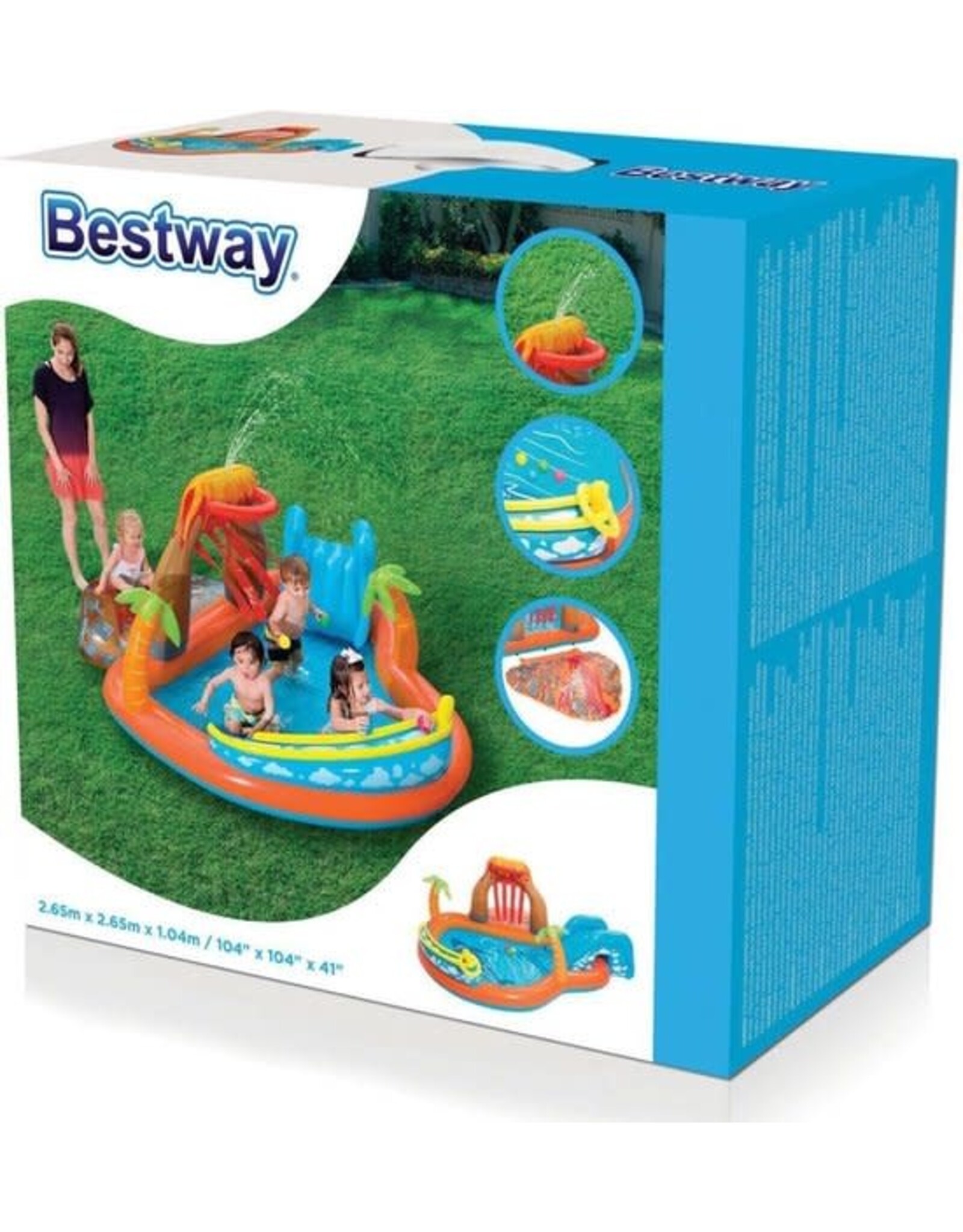 BESTWAY Bestway Speelzwembad Tropisch Eiland - 265x265x104cm