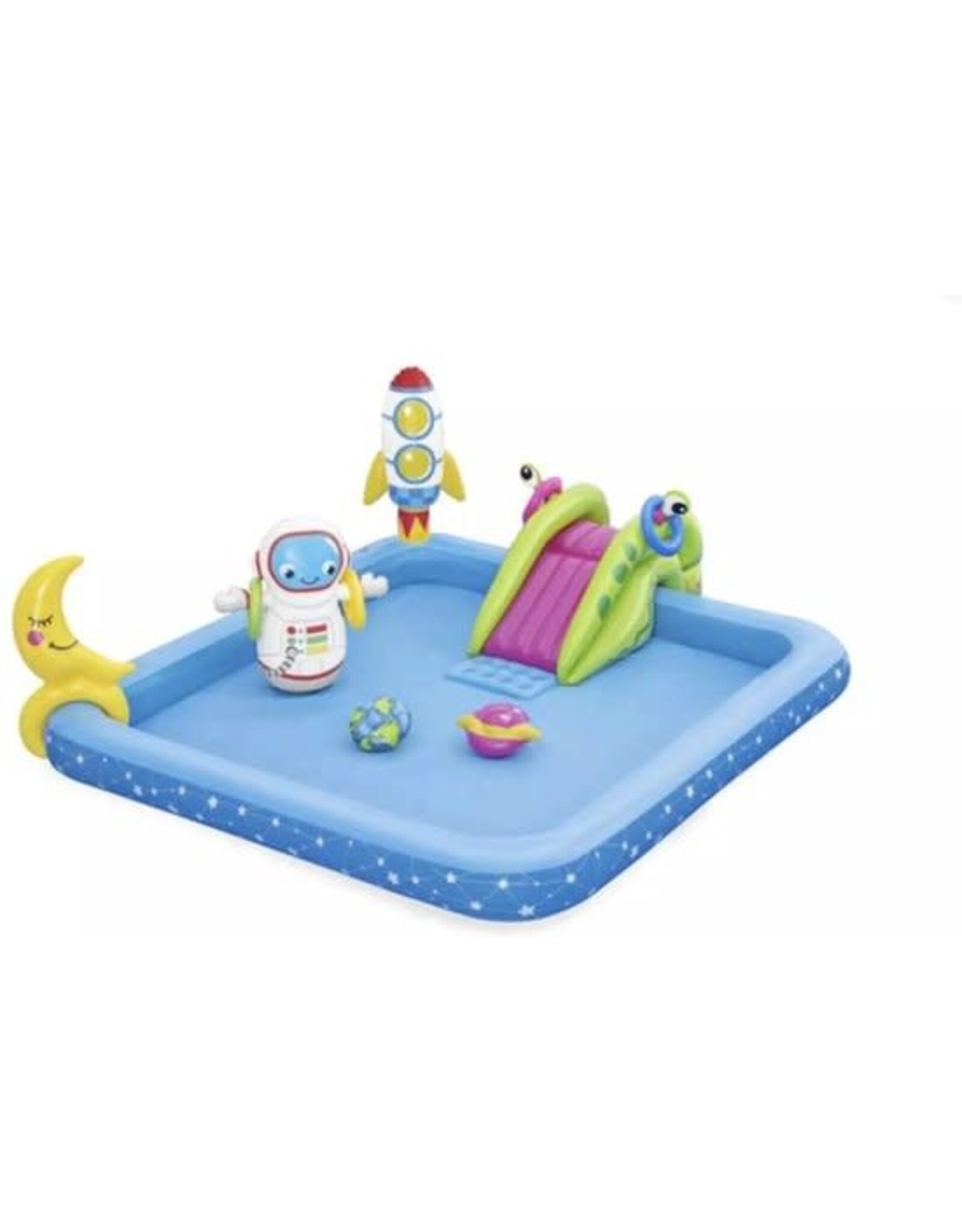 BESTWAY BESTWAY Play center Lil' Astronaut - Water Speel Center - Opblaasbare Glijbaan - Ruimtespellen - Vanaf 2 Jaar