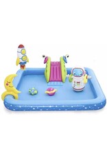 BESTWAY BESTWAY Play center Lil' Astronaut - Water Speel Center - Opblaasbare Glijbaan - Ruimtespellen - Vanaf 2 Jaar
