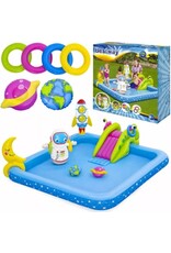 BESTWAY BESTWAY Play center Lil' Astronaut - Water Speel Center - Opblaasbare Glijbaan - Ruimtespellen - Vanaf 2 Jaar