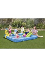 BESTWAY BESTWAY Play center Lil' Astronaut - Water Speel Center - Opblaasbare Glijbaan - Ruimtespellen - Vanaf 2 Jaar