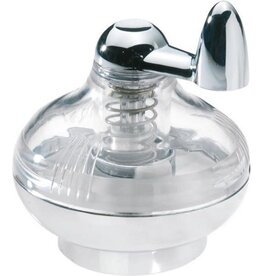 WESTMARK Westmark Nootmuskaatmolen, met opslagruimte, kunststof/roestvrij staal, zilver/doorzichtig