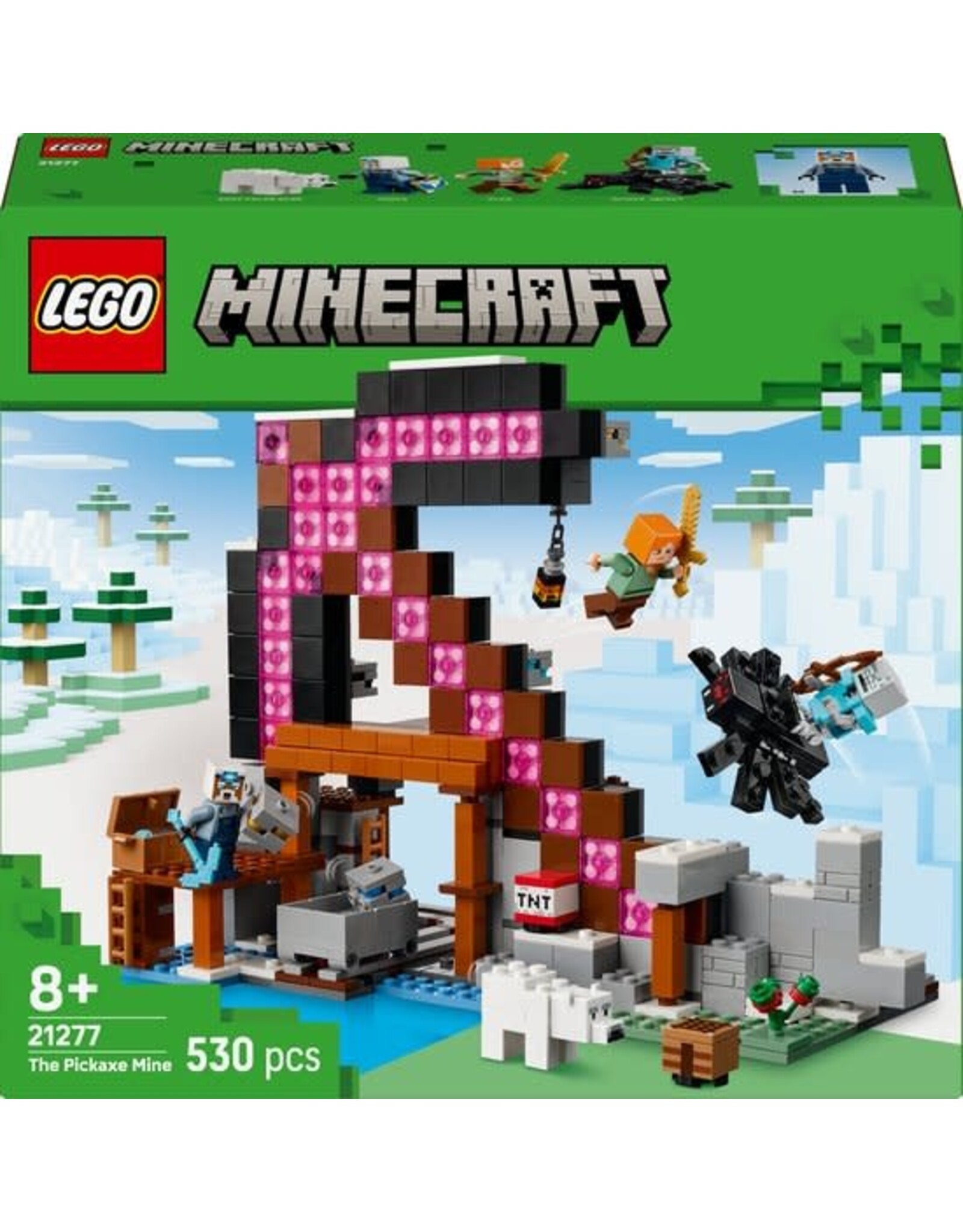 Lego Minecraft LEGO Minecraft De Pikhouweelmijn Bouwpakket voor Kinderen - 21277