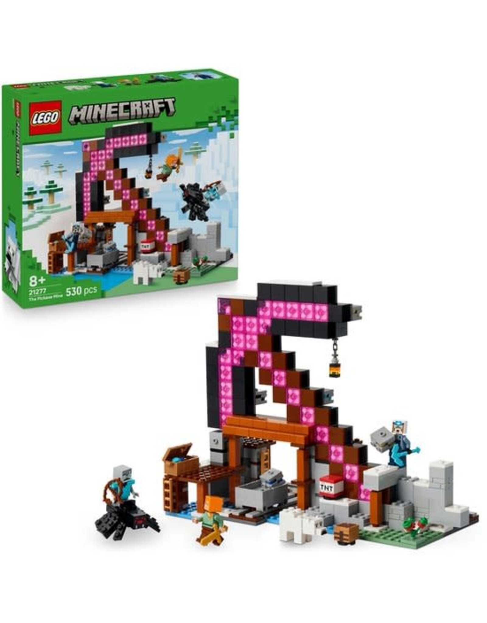 Lego Minecraft LEGO Minecraft De Pikhouweelmijn Bouwpakket voor Kinderen - 21277