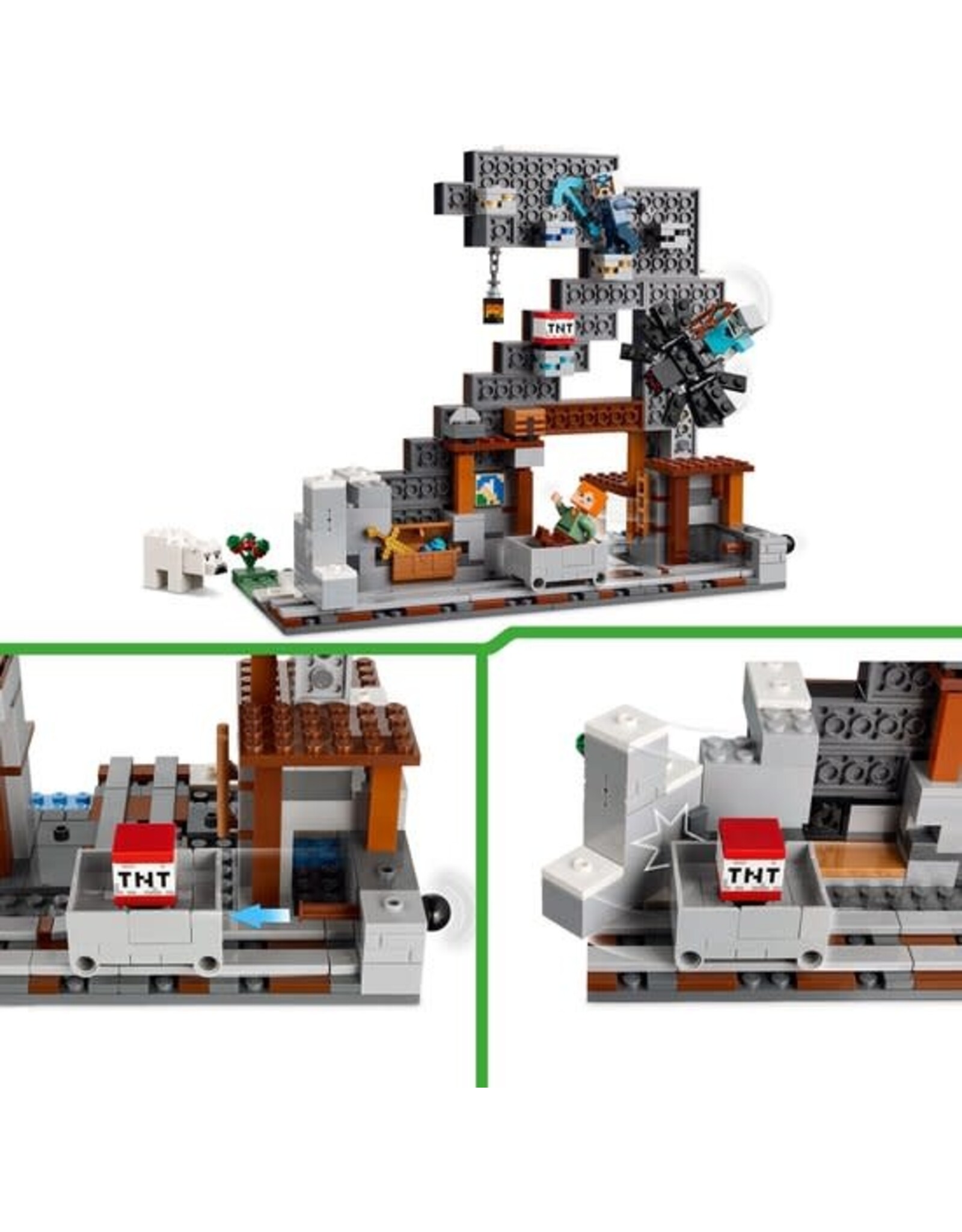 Lego Minecraft LEGO Minecraft De Pikhouweelmijn Bouwpakket voor Kinderen - 21277