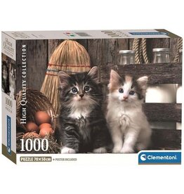 CLEMENTONI Clementoni - Puzzel - 1000 Stukjes - Schattige Kittens - High Quality Collection