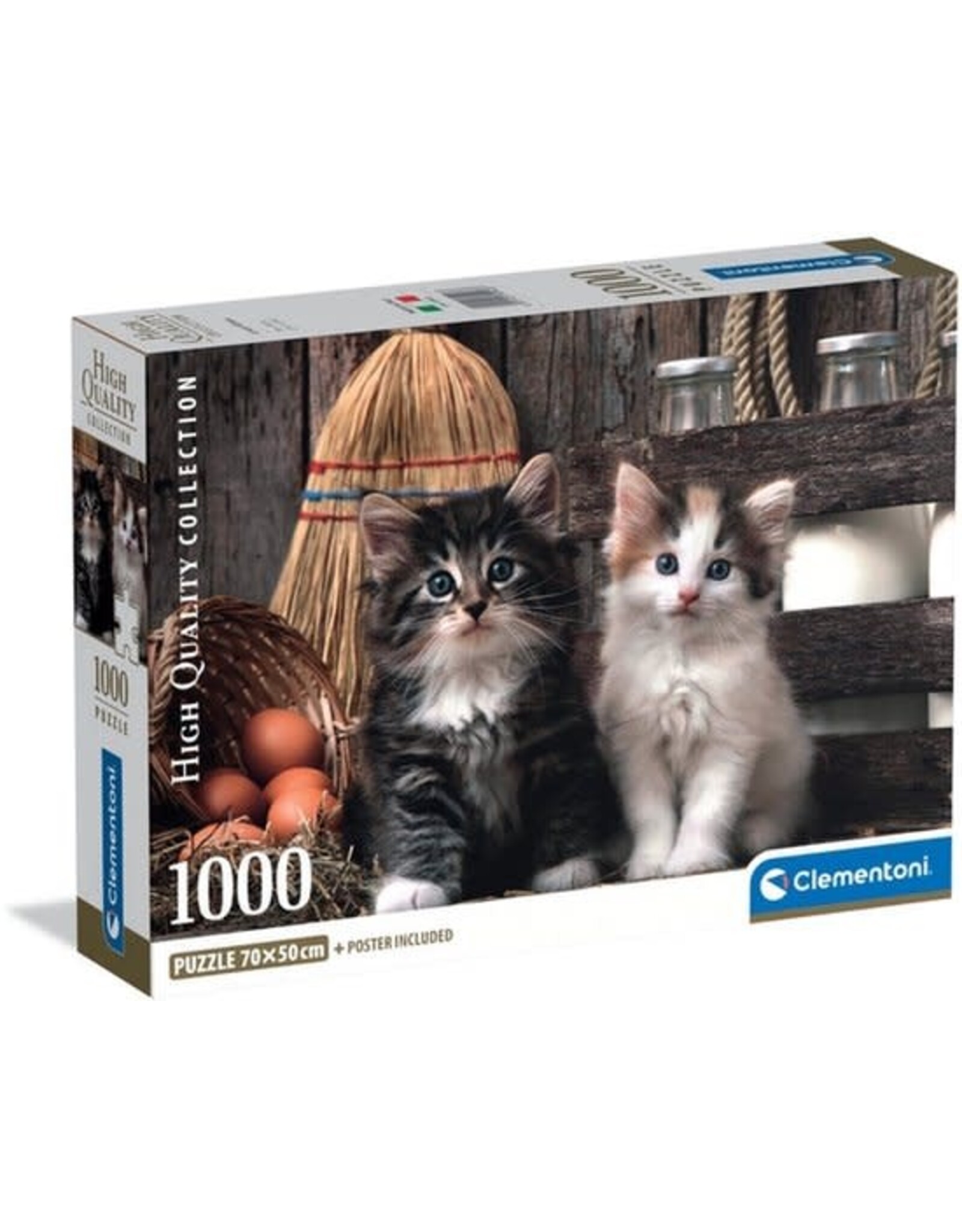 CLEMENTONI Clementoni - Puzzel - 1000 Stukjes - Schattige Kittens - High Quality Collection